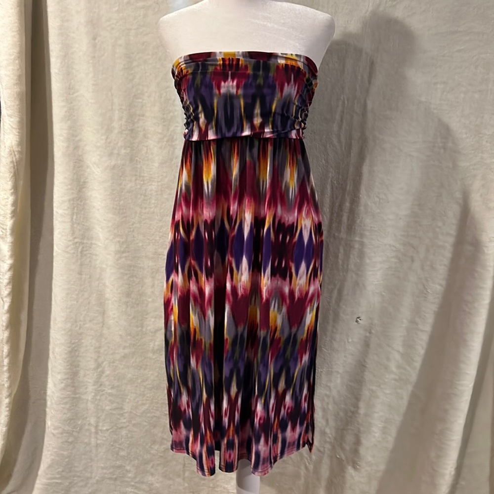 WOMENS STRAPLESS BEACH DRESS SZ M MLLE GABRIELLE